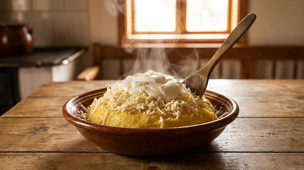 Mămăligă cu brânză și smântână (MBS) — rețeta ardelenească supremă