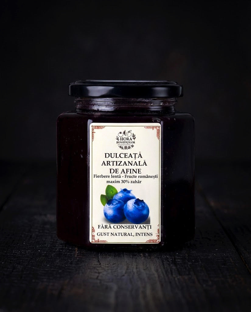 Dulceață artizanală de afine – 70% fruct (450g)
