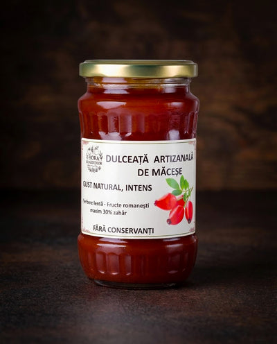 Dulceață de măceșe artizanală – bogată în vitamina C (400g)