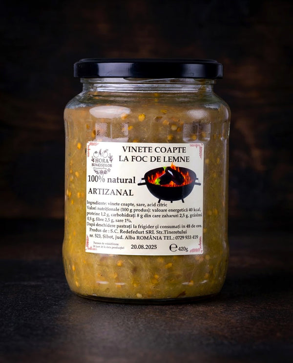 Vinete coapte la foc de lemne (curățate manual) - 800g