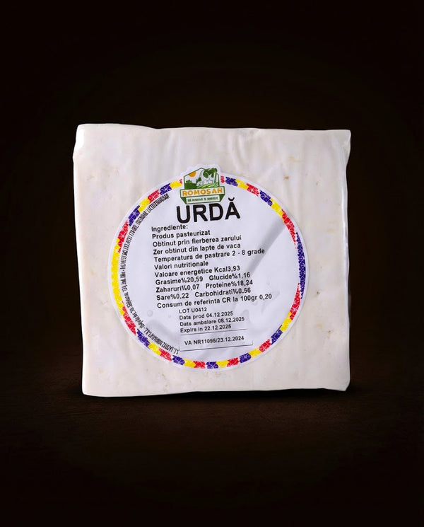 Urdă cremoasă de vacă (tip Ricotta) – 18% proteină (500g)